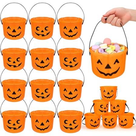 12 Halloween-karkkipussia Halloween-kurpitsapussia Halloween-juhlatarkkauspussit Kurpitsakasvoinen karkkipussi Muovipussi Karkkiastia