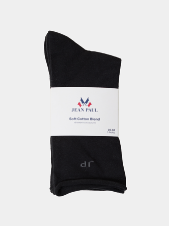 Jean Paul - 3 pk sokker - Dame - Svart - Undertøy - 36-38