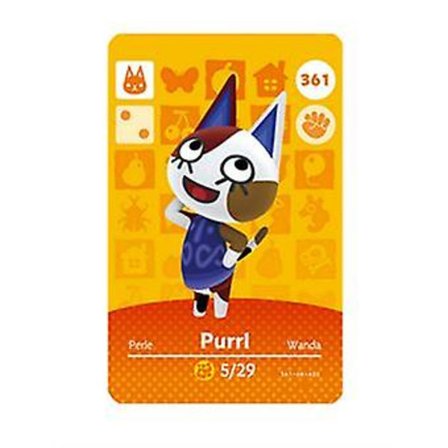 Nfc Spilkort Kompatibelt med Animal Crossing, ch Amiibo Wii U - 361 Purrl