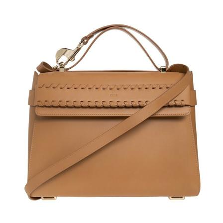 Chloé, ‘Nacha’ shoulder bag Beige, Dames, Maat:ONE Size