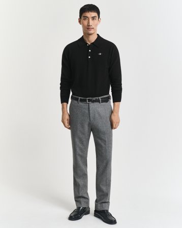 GANT Herren Slim Fit Herringbone Anzughose aus Flanell (52)
