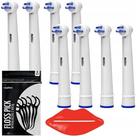 Tänder till tandborstar - Oral B - Interspace - Ortodonti interproximalt rengöring x8