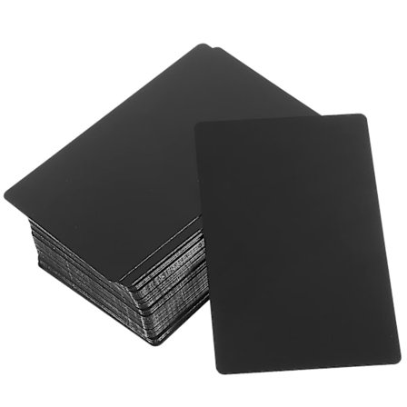 300 kpl Kaiverrettuja Yritys- ja Nimi-kortteja Tyhjiä Metallikortteja Metalliset Yritys-kortit