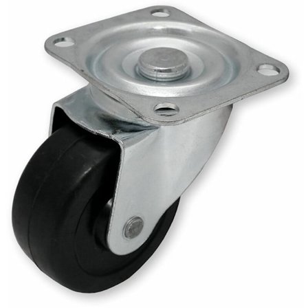 4 x Heavy Duty Swivel Rubber Trolley Casters 50mm Industrielle Trolley Wheel Casters