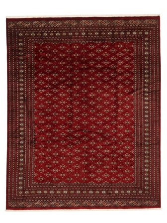 Dywan Orientalny Pakistański Bucharski 3Ply 285X357 Czarny/Ciemnoczerwony Duży (Wełna, Pakistan )