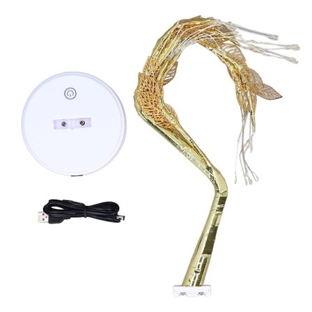 Træ Nattelys Touch Control Justerbar Gren Tabel LED KLB