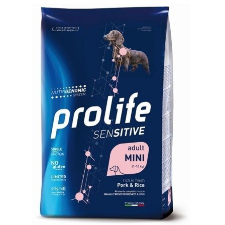 Prolife Sensitive Adult Mini Pork & Rice Cibo Secco Per Cani