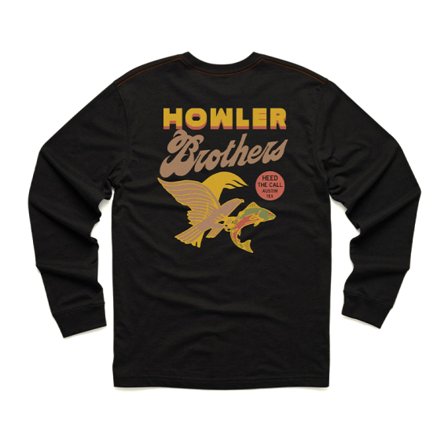 Howler Bro's Longsleeve T-Shirt Osprey Prey Black - XXL