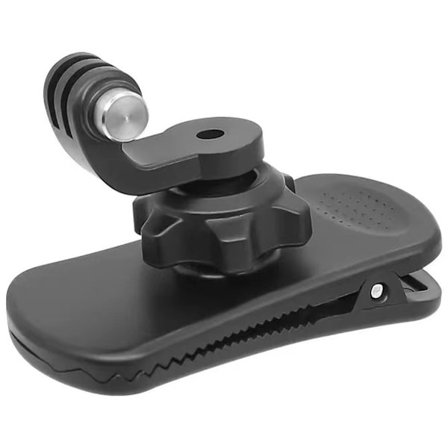 ING Egnet for GoPro Hero 13/12/11/10/9/8 Black, Session, DJI Osmo Action 5Pro/4/3 og de fleste actionkameraer (BC-2), ryggsekkstroppklipsfeste