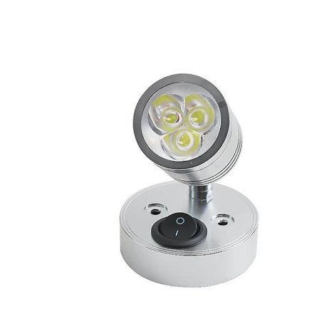 12V RV Vägglampa Lättviktig RV LED-lampa Yachtlampa Spot Taklampa För Båt Mjuk Vägglampa Läslampa 12V Vägglampor LED Tak Aluminium 3