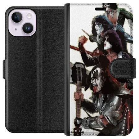 Apple iPhone 14 Lompakkokotelo Kizz Hardrock Rockmusiikki Bändi Klassinen