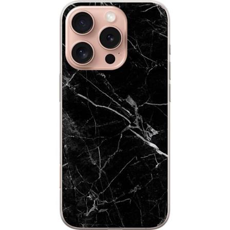 Apple iPhone 16 Pro Gjennomsiktig deksel Sort marmor