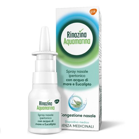 Rinazina Aquamarina Spray Nasale Ipertonico Decongestionante