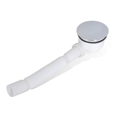 vidaXL Bunnventil med rask drenering og fleksibel slange Hvit