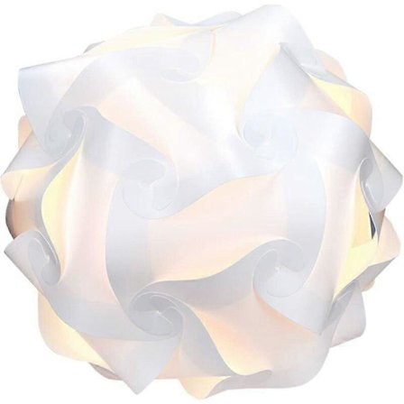 Puzzle lampeskjerm - IQ tak- eller nattbordslampe - Hvitt lys - Diameter ca. 30 cm