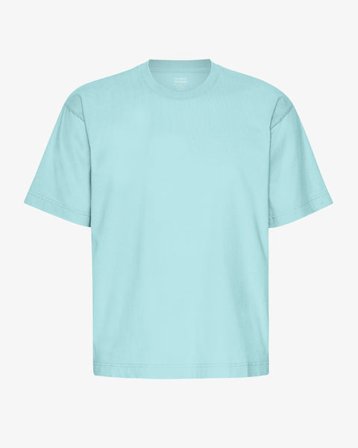 Oversized Organic T-Shirt - Teal Blue - Male - M