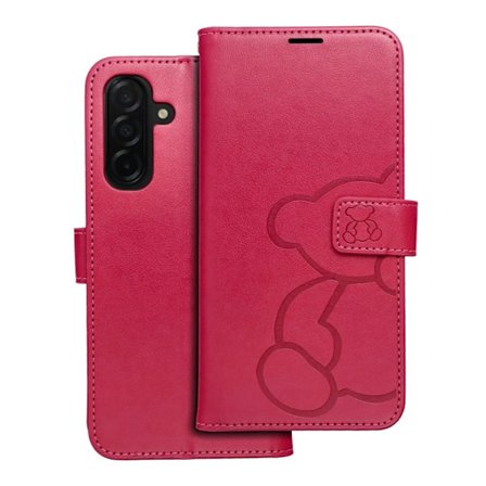Galaxy A26 5G Plånboksfodral Mezzo - Teddy Bear Magenta