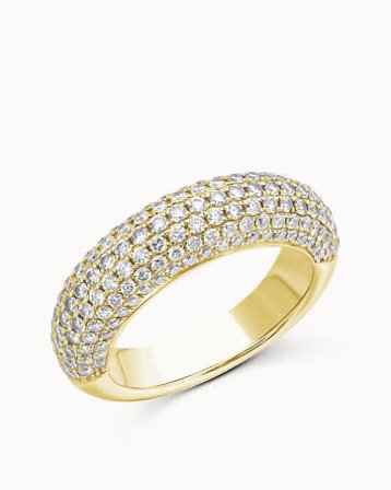 Portofino Grande diamantring i 18K gulguld