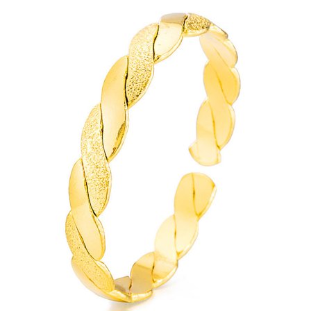 Simulert gullbelagt gull armbånd for kvinner