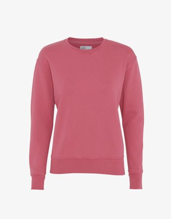 Women Classic Organic Crew - Raspberry Pink - S
