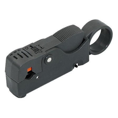 Rotary Coaxial Coax Kabelskærer Stripper Netværksledning Sky Tv (grå) (1 stk)