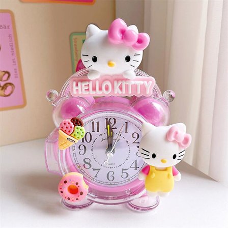 Sanrio Hello Kitty Mymelody Cinnamoroll Vekkerklokke Kawaii Anime Kjøkken Tidtaking Vekkerklokke Mini Stue Hjemmedekorasjon Gave