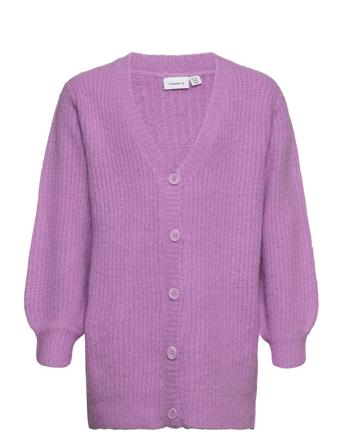Nkflonja Ls Knit Card Long Purple Name It