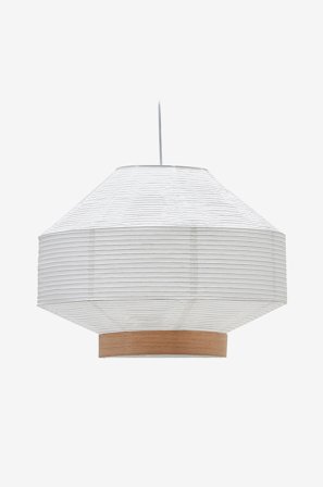 Kave Home - Lampeskærm Hila Ø 55 cm - Hvid - Loftpendler - Fra Homeroom