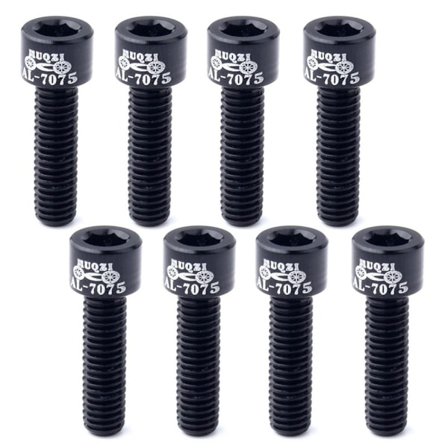 8 STK Sykkel flaske Skrue Sykkel bur holder SVART