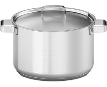 Austin and Barbeque AABQ Classic - 28x18cm pot - Gryta med lock i rostfritt stål, 10 liter