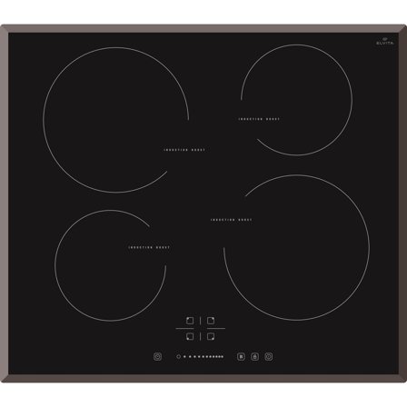 Elvita - Platetopp CIH4662S Svart