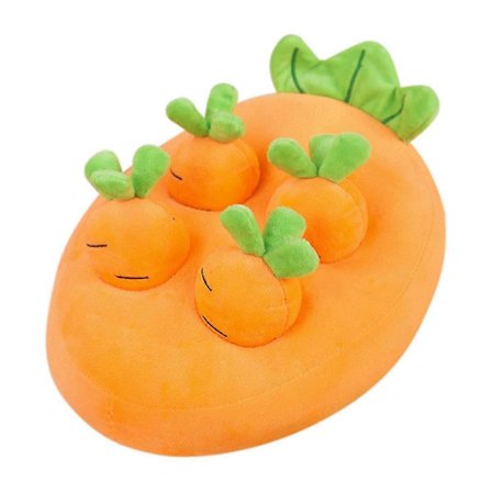 Gulerod Plyslegetøj Tegneserie Frugtpark Pude Gulerodsdukke 22x22cm