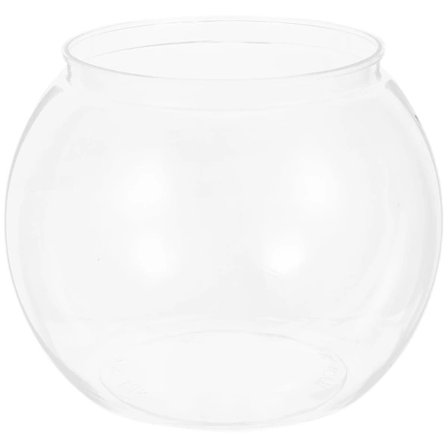 Fiskebolle i Plast Gjennomsiktig Liten Akvarium Liten Fisketank Fiskebolle for Bettafisker Gullfisker Gjennomsiktig 22.5x22.5cm T,A