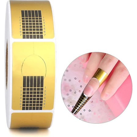 Nagelkonstförlängning Fingerstödsdekaler Självhäftande 500 st