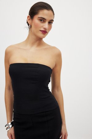 NA-KD Haut style corset classique - - Noir - EU 44