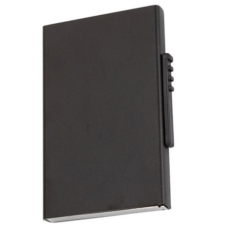 Kraftfull RFID-skyddskorthållare Aluminium Svart