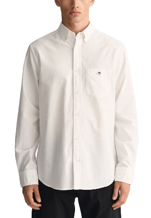 GANT Regular Fit Oxford Shirt Skjortor Herr Vit XL