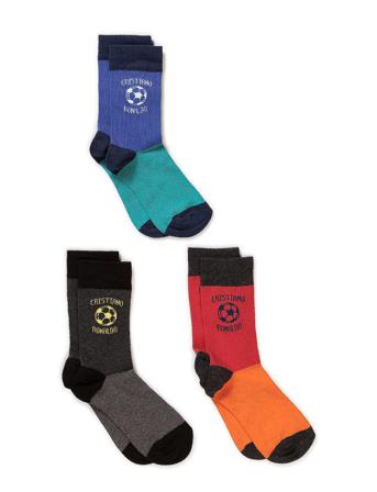 Cr7 Kids Socks 3-Pack Socks & Tights Socks Multi/mønstret CR7