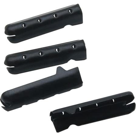 4 kpl 4*23mm nauhan kärjen pää metalliset agletit korvaavat kärjet 4 reikää metalliset nauhan korjaus agletit DIY sileä kengännauha kärjen korvaava 