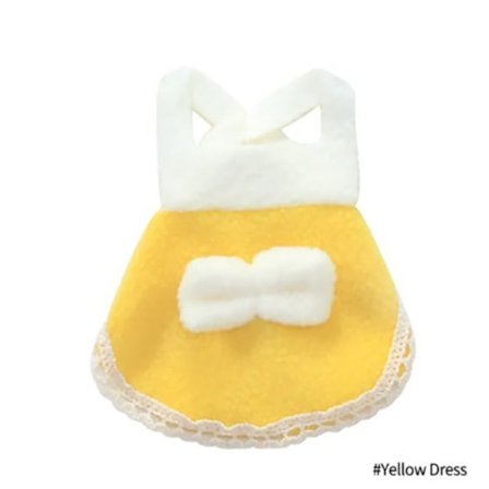 Dejlig Hamster Kjole Små Dyretøj GUL KJOLE GUL