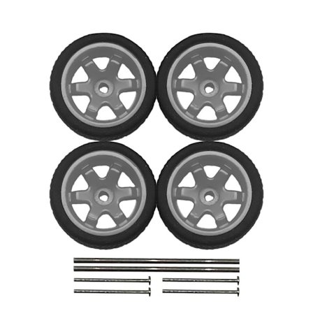 Modelbil Hjul Gummi Dæk GRÅ