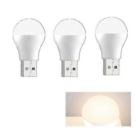 st USB-kontaktlampa Dator Mobil Strömladdning USB Små Boklampor LED Ögonskydd Läslampa Liten Rund Nattlampa