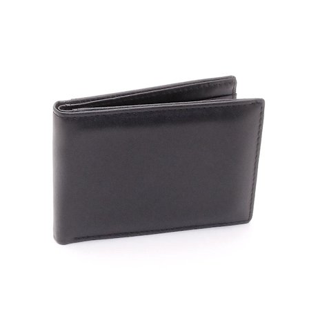 Pengebok Slim Elegant Bifold Horisontal - Svart