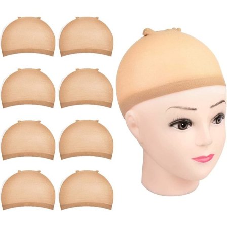 TG Peruukkipiilot, 8 kpl Hattu peruukille, peruukkipiilot peruukin pitämiseen paikallaan, joustava ja hengittävä