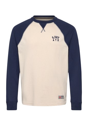 Vintage Athletic Baseball Top Cream Superdry