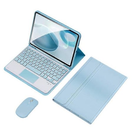 TP-1099 Langaton näppäimistökotelo, yhteensopiva iPad 10.9:n (2022) kanssa, sisältää hiiren, PU-nahkaisen läppäkannen ja Bluetooth-näppäimistön
