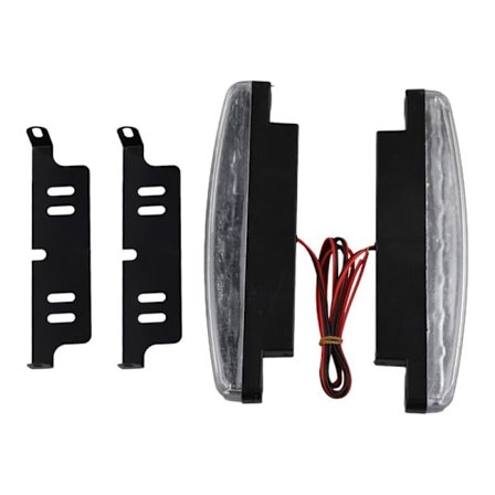 Nyeste 2 stk. høykvalitets superhvite kjørelys 8LED 12V Universal DC frontlysparkering