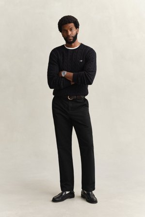 GANT Herren Regular Fit Classic Chinohose (36/30) Schwarz