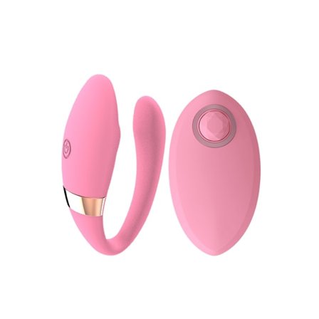 Usynlig Bærbar Trådløs Fjernkontroll Vibrator for Kvinner (Rosa)