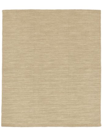 Handloom Flat 250X300 Grand Beige Uni Tapis De Laine